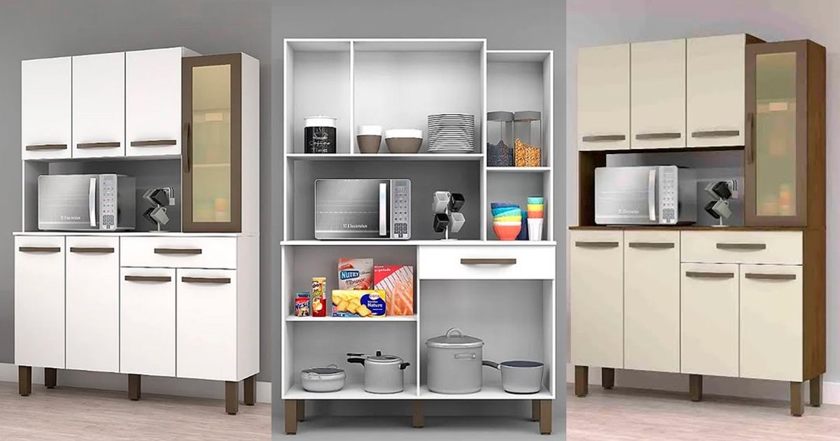 Armário para Cozinha Josan Evoluti 8 Portas