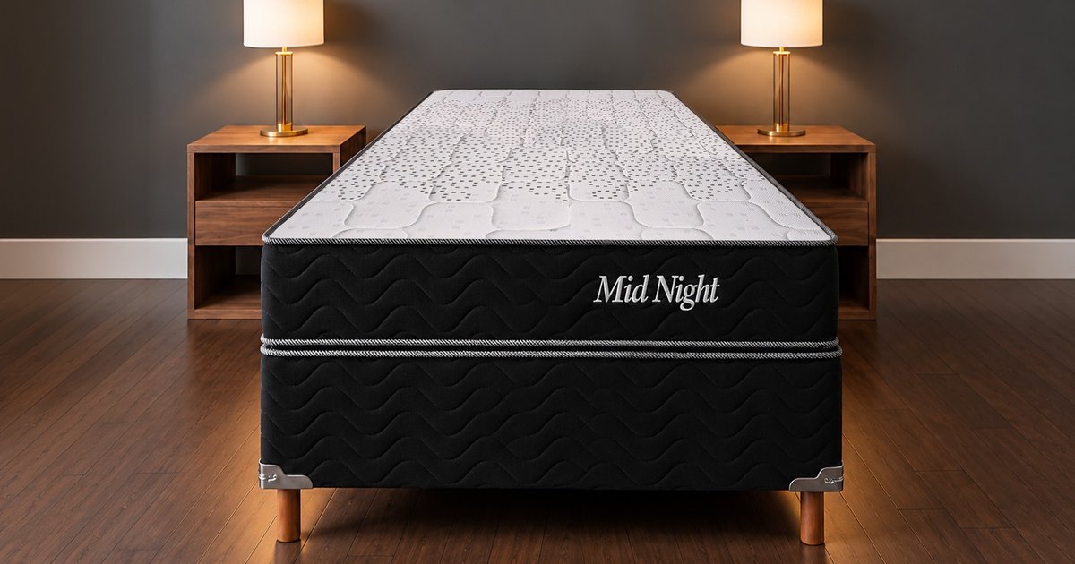 Solteirão - Cama Box Soft Flex Mid Night com Molas Ensacadas