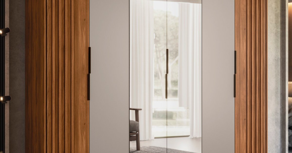 Guarda-Roupa Casal Atrice 6 Portas com Espelho