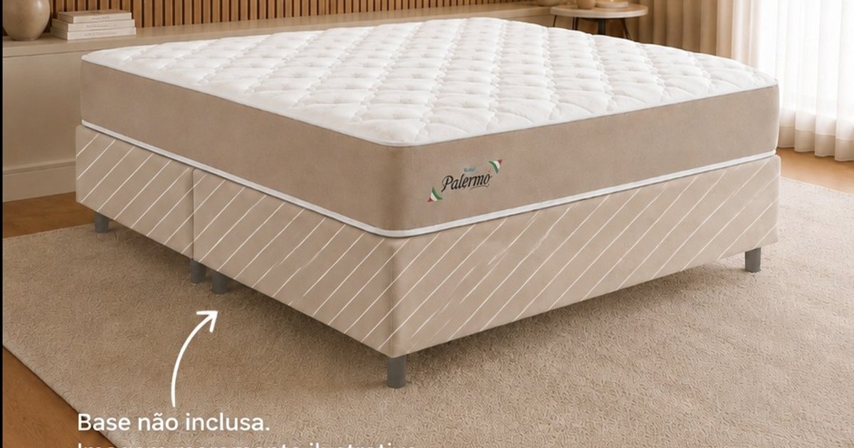 Colchão Queen Palermo com Molas Ensacadas e Espuma D26